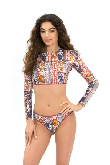 Patchwork Top with Sleeves