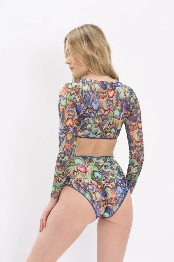 Snake Top with Sleeves