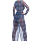 Snake Blue Beach Pants