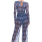 Snake Blue Beach Pants