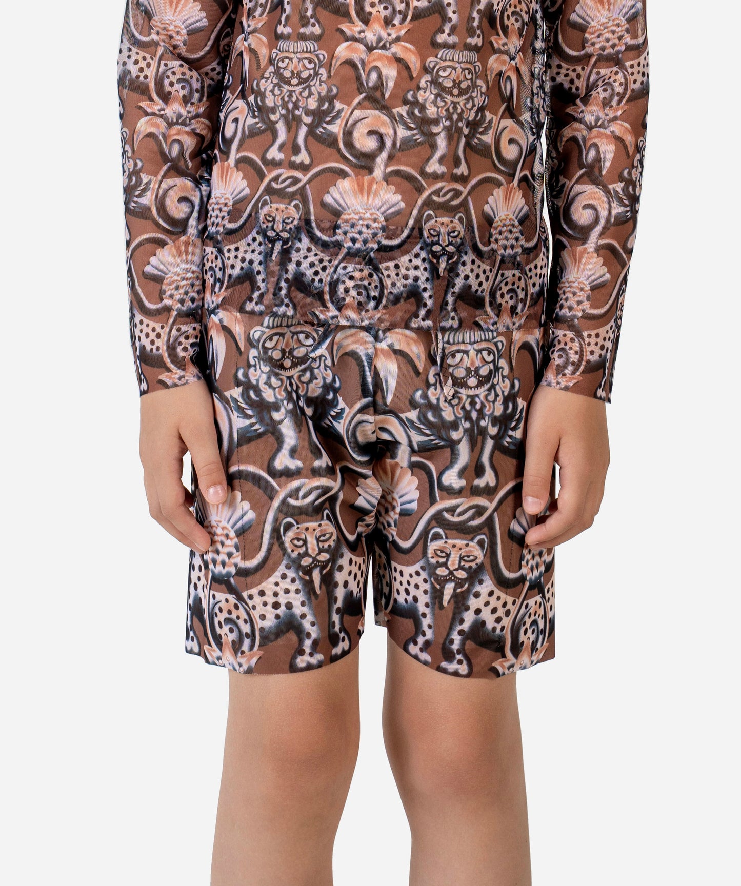 Medieval Brown Kids Shorts