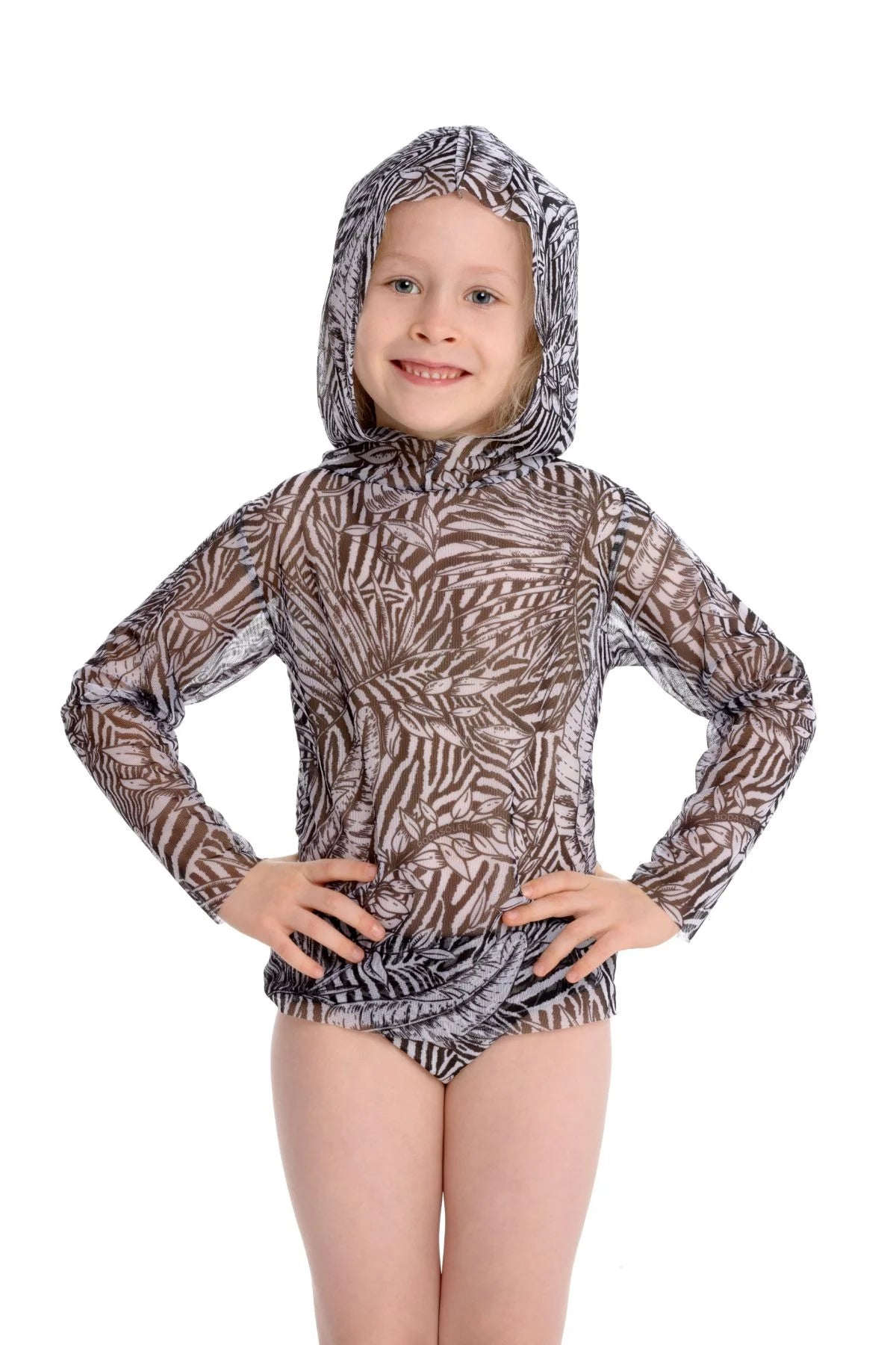 Fake Zebra Kids T-Shirt with Hood