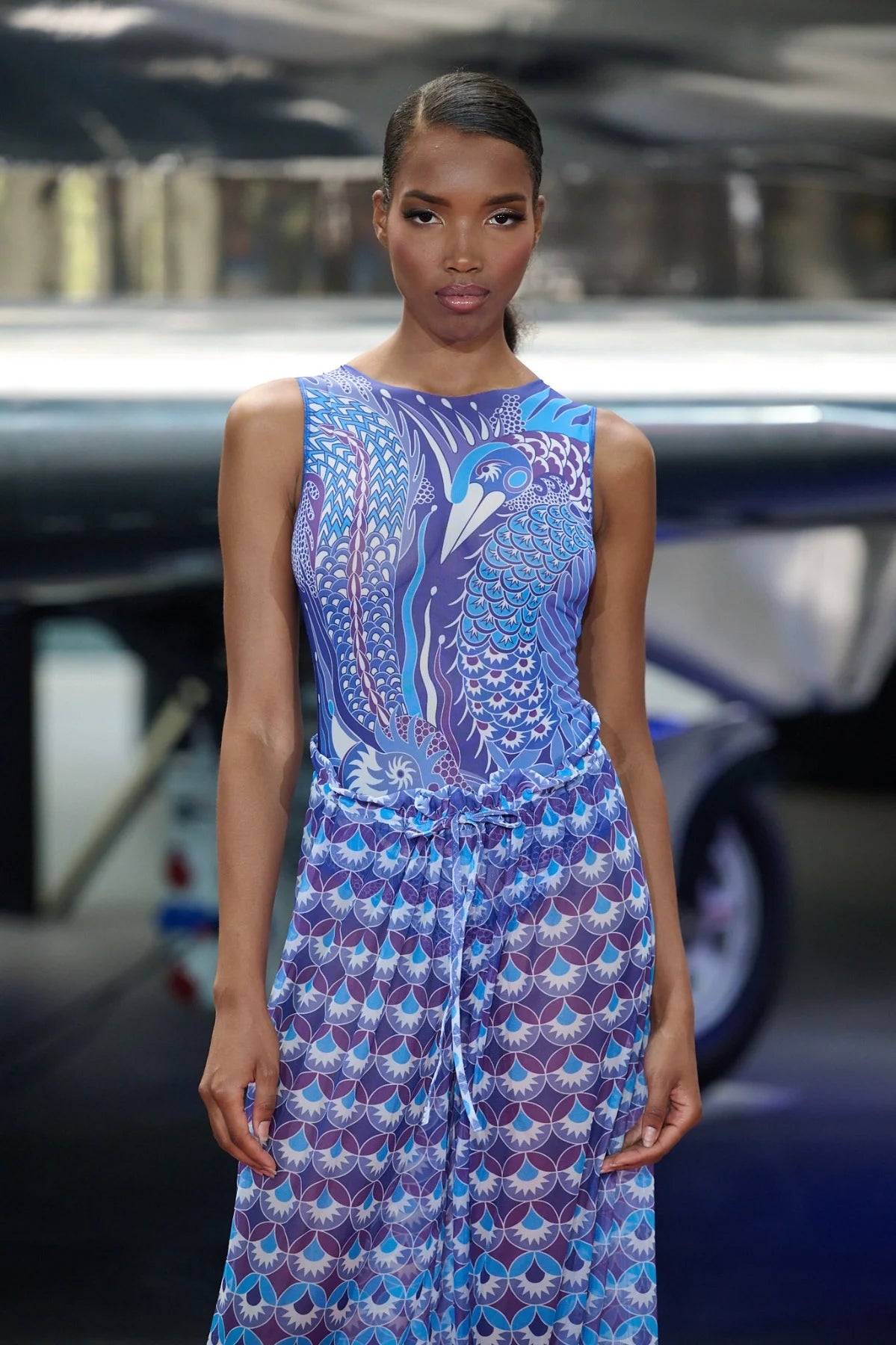 Dragon&Phoenix One-Piece Sleeveless Swimsuit