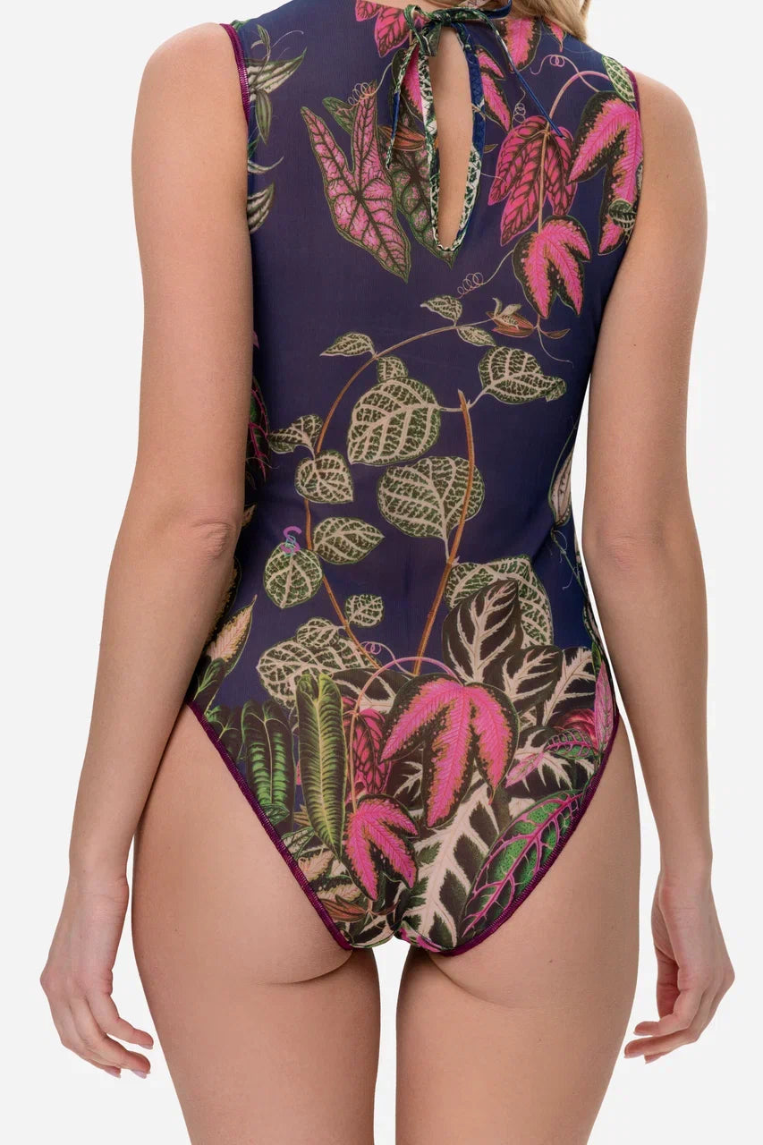 Botanicum One-Piece Sleeveless Swimsuit