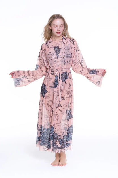 Nude-Body Art Robe