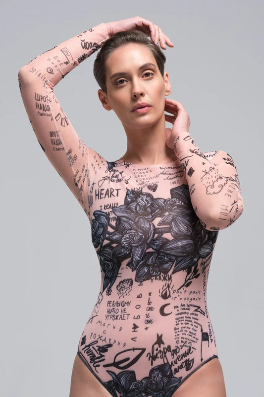 Nude One-Piece Swimsuit