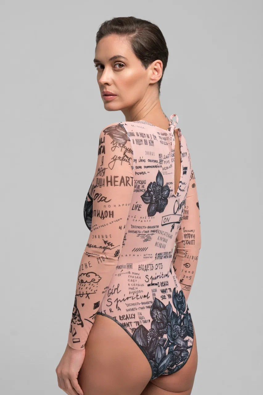 Nude One-Piece Swimsuit