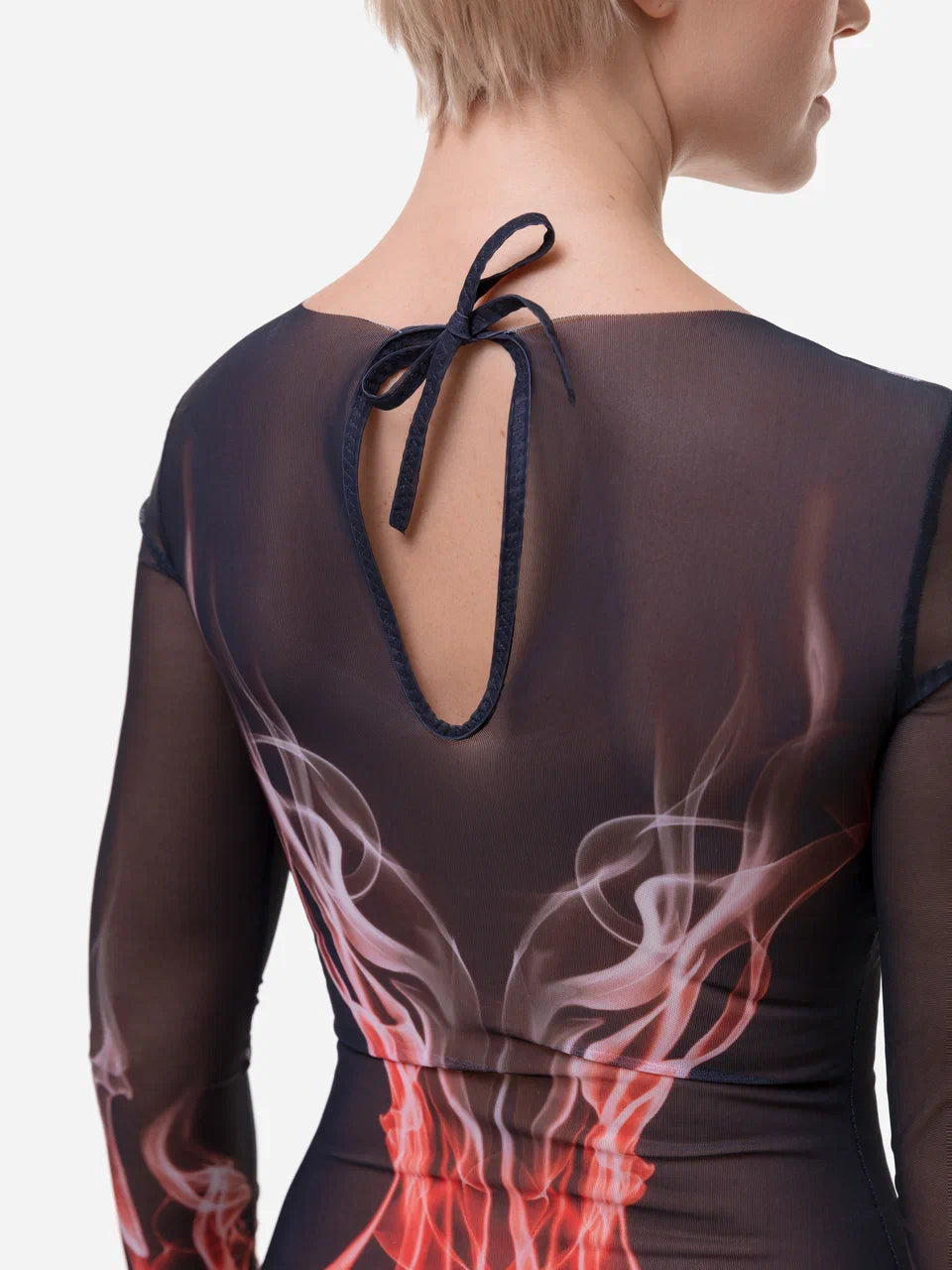 Red Flame One-Piece Swimsuit