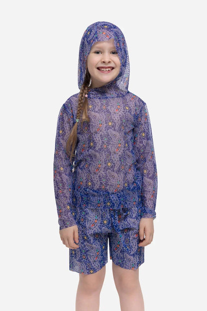 Crocodile Purple Kids Shorts