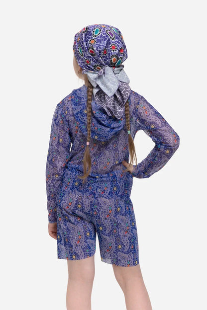 Crocodile Purple Kids Shorts