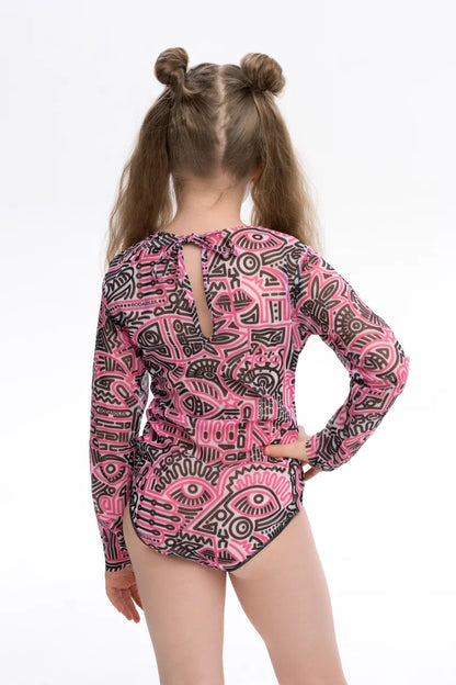 Doodling One-Piece Swimsuit