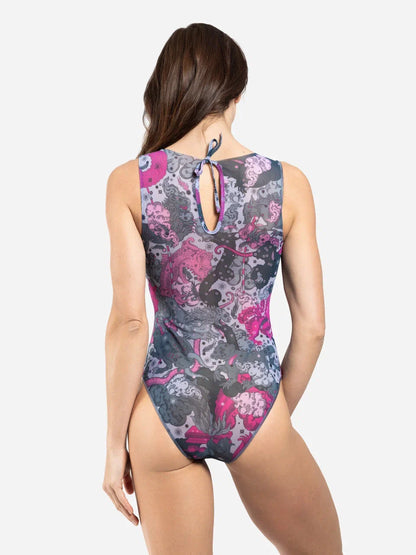 Moon Dust One-Piece Sleeveless Swimsuit