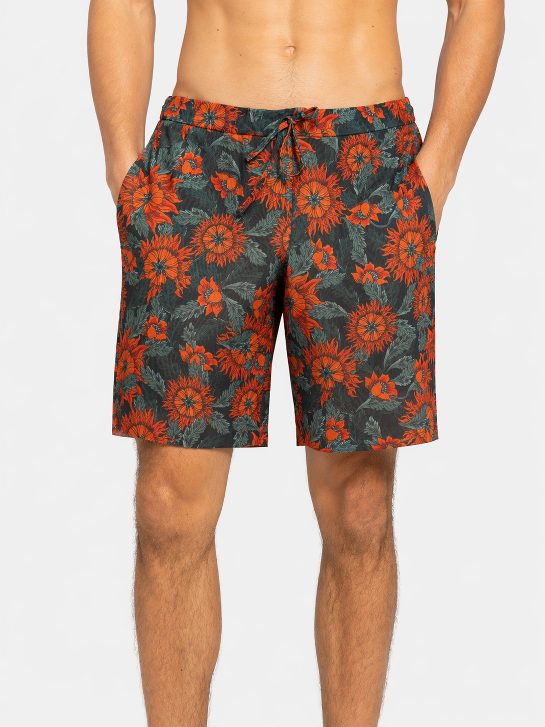The Sun Orange Bermudas