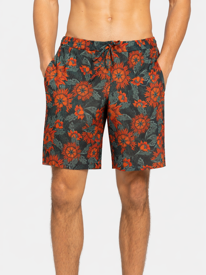 The Sun Orange Bermudas