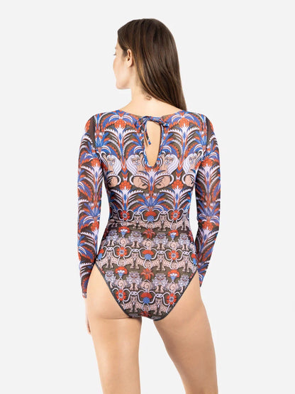 Medieval Green One-Piece Swimsuit