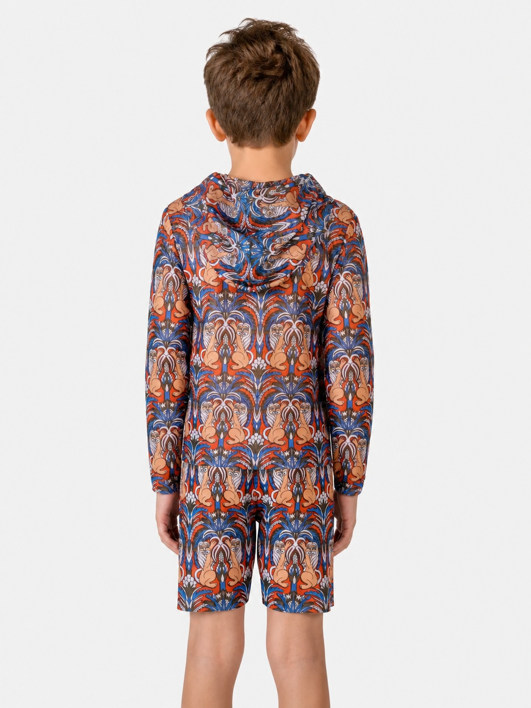 Medieval Green Kids T-Shirt with Hood