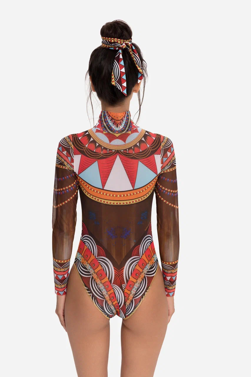 Africa One-Piece Swimsuit with Zipper – SMART SWIMWEAR STORE