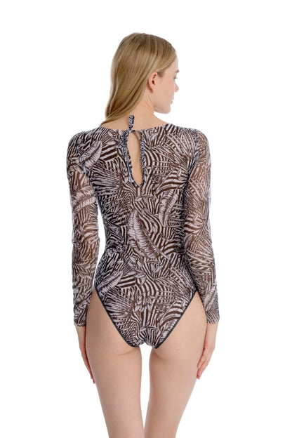 Fake Zebra One-Piece Swimsuit