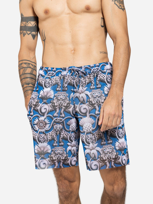 Medieval Blue Bermudas