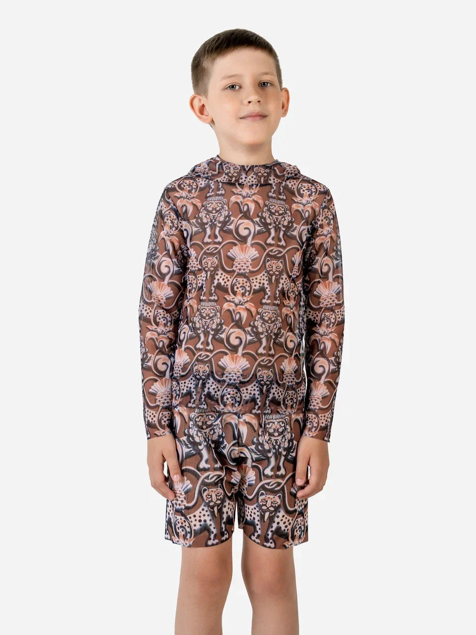 Medieval Brown Kids Shorts