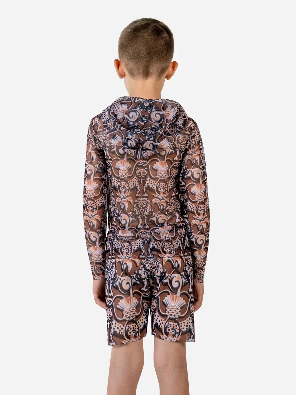 Medieval Brown Kids T-Shirt with Hood