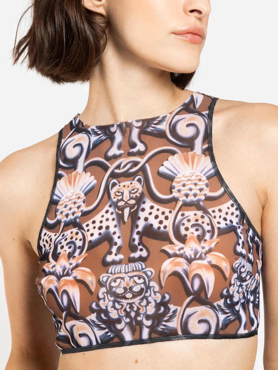 Medieval Brown Sport Top