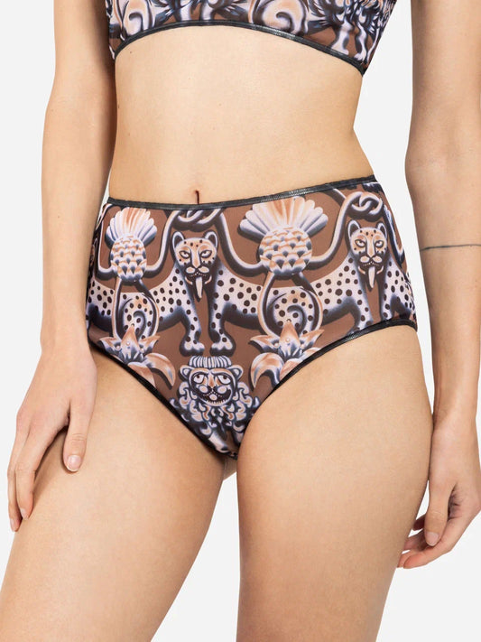 Medieval Brown High Waist Bikini