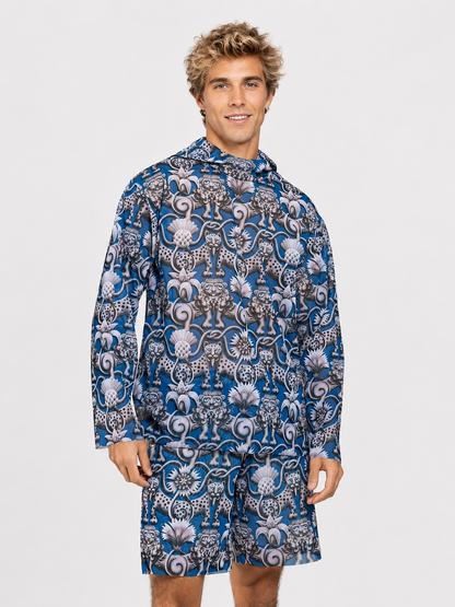 Medieval Blue T-Shirt with Hood