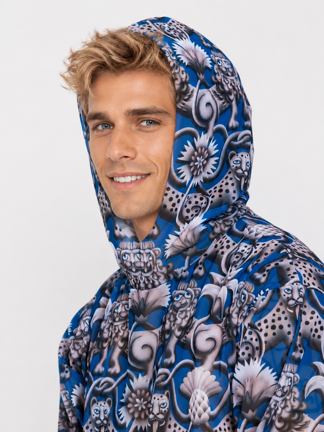 Medieval Blue T-Shirt with Hood