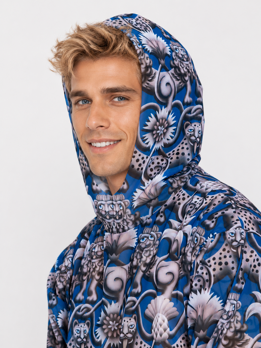 Medieval Blue T-Shirt with Hood