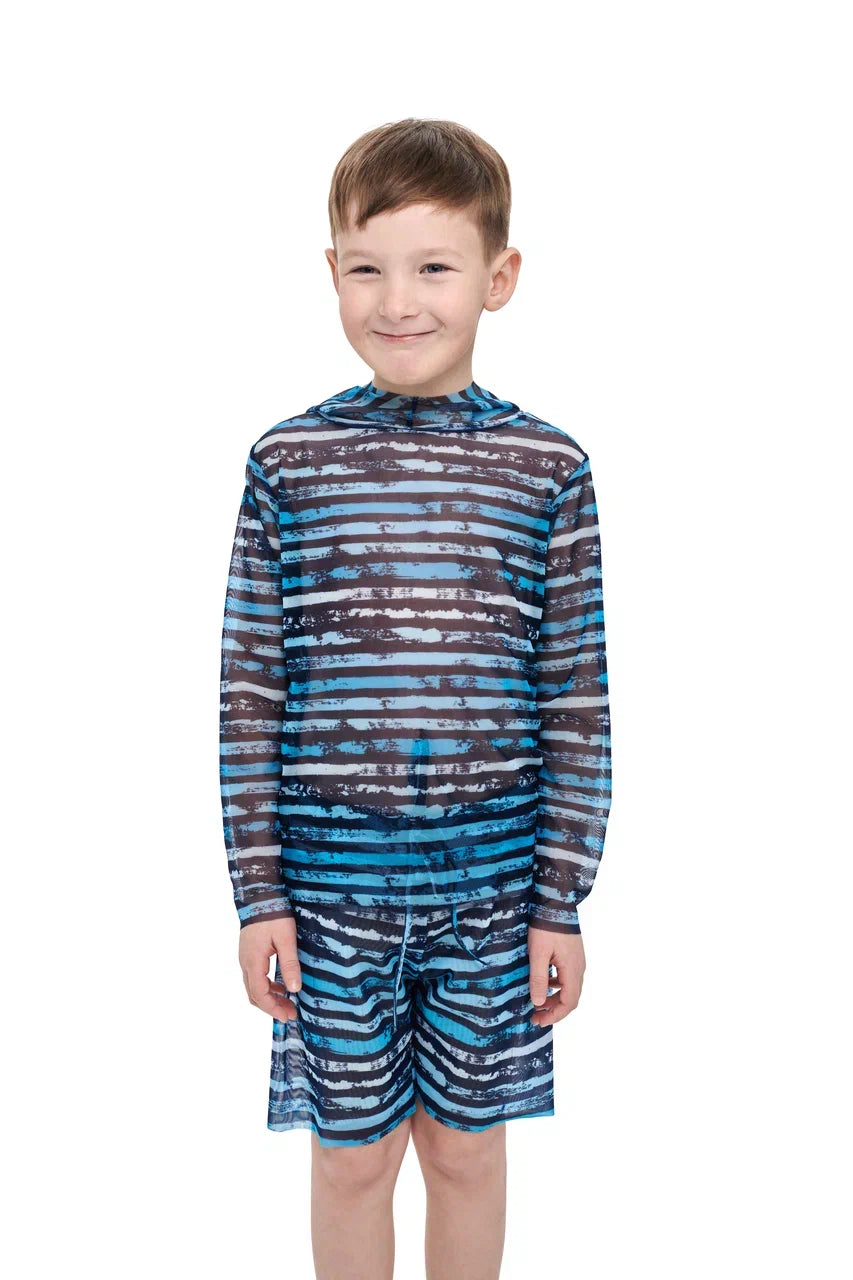 Navy Kids Beachwear