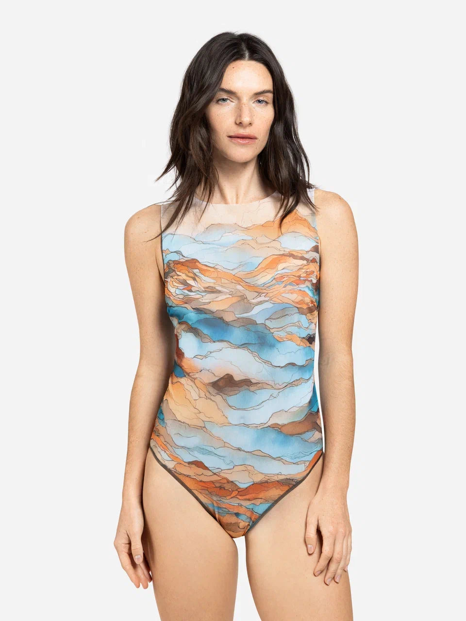 Anza One-Piece Sleeveless Swimsuit