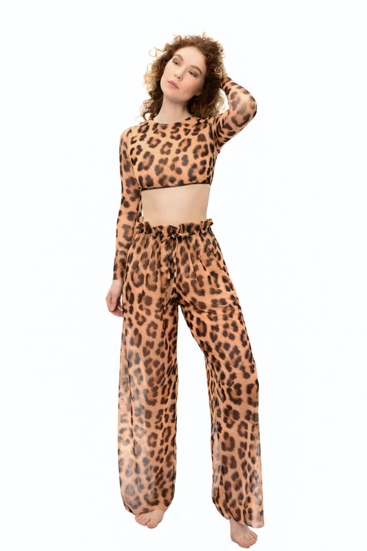 Leopard Beach Pants