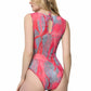 Jellyfish Pink One-Piece Sleeveless Swimsuit
