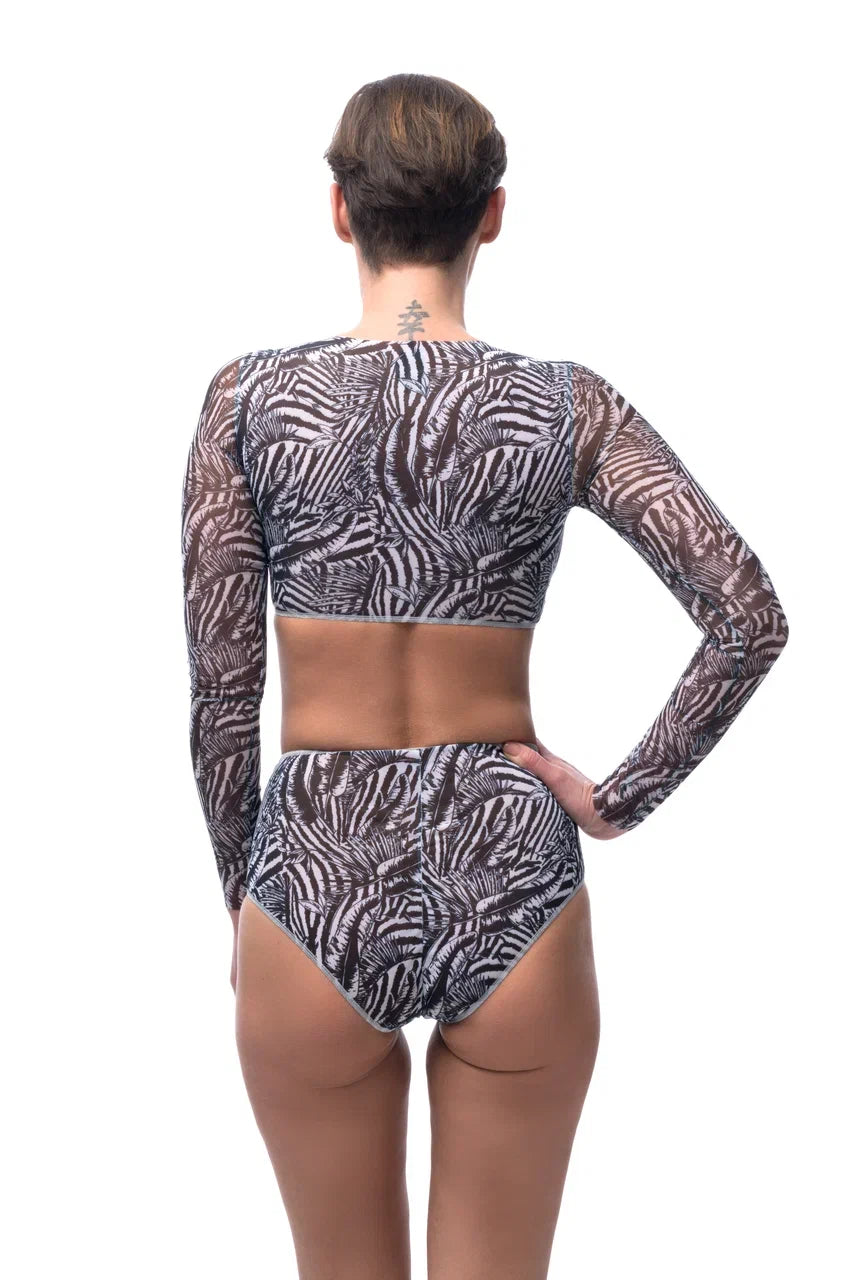 Fake Zebra High Waist Bikini
