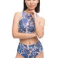 Pomegranate Blue Sport Top