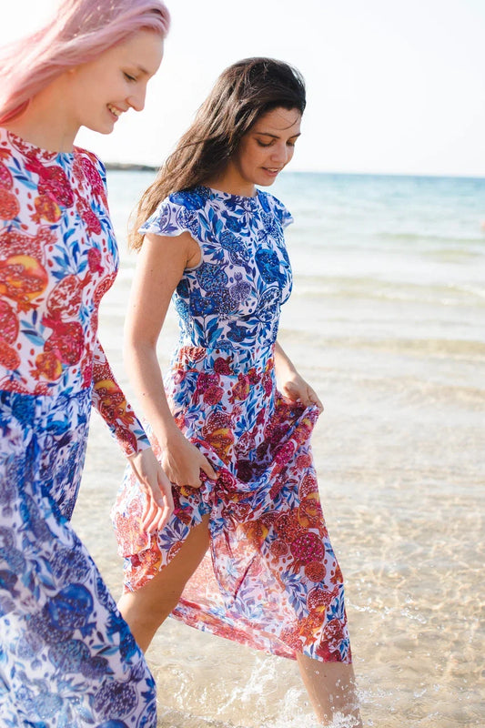 Pomegranate Red Beach Skirt