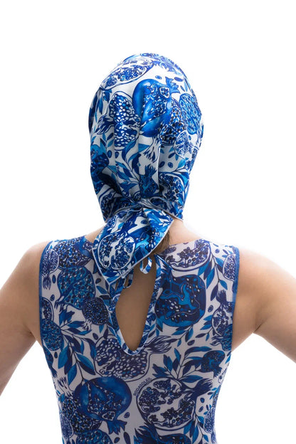 Pomegranate Blue Scarf