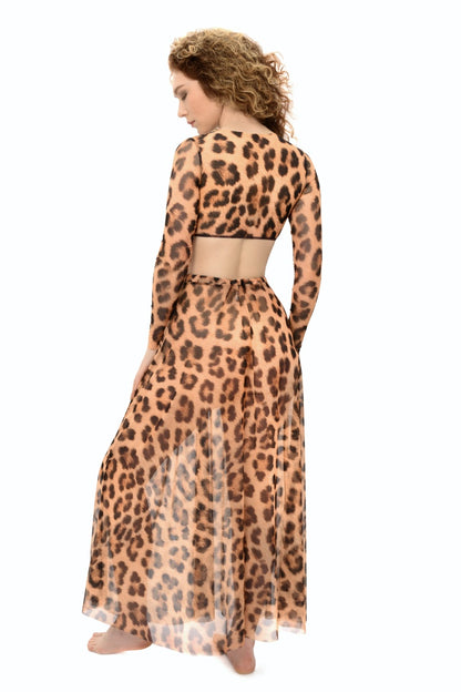 Leopard Beach Skirt