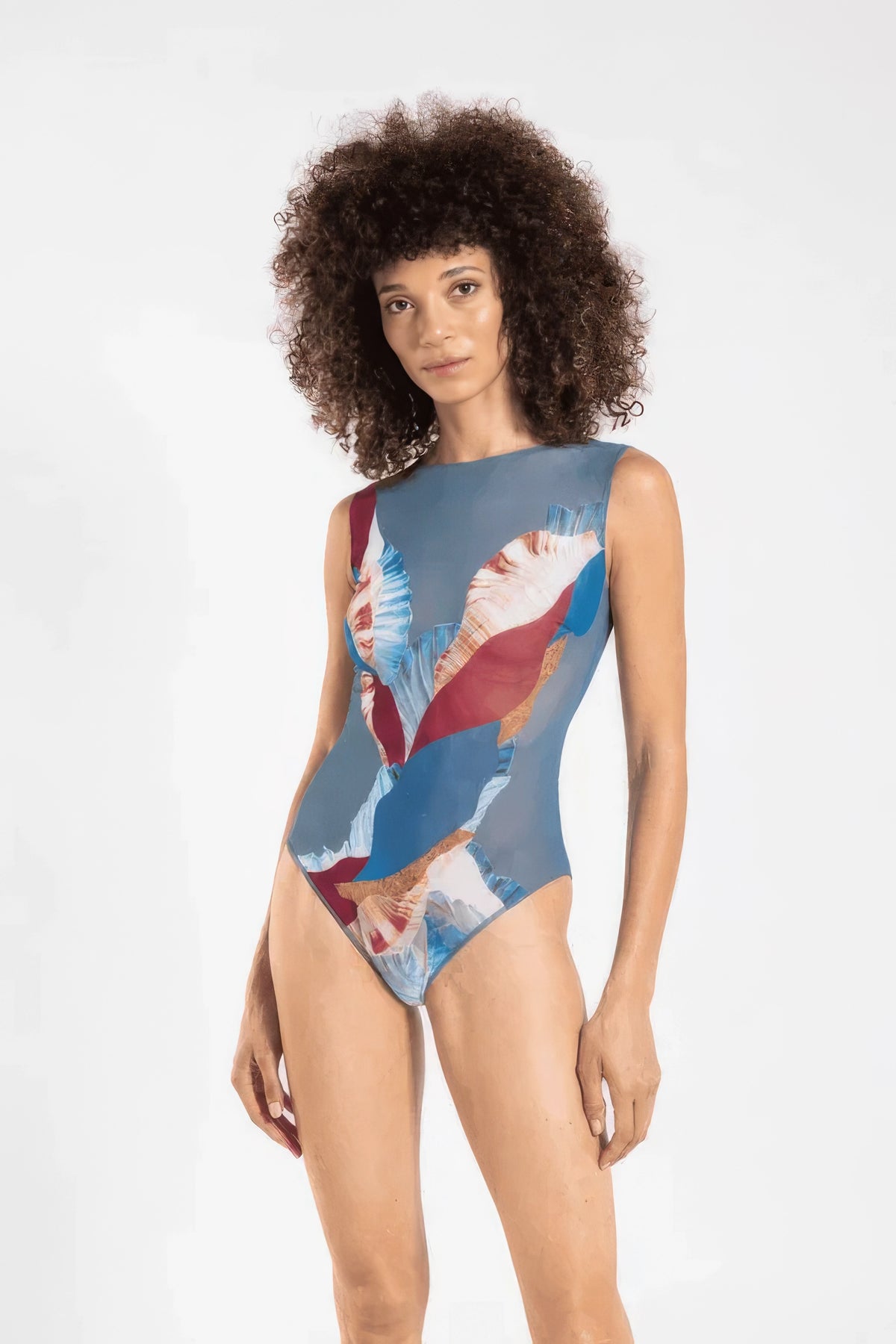 Sea Silk One-Piece Sleeveless Swimsuit