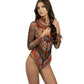 Africa One-Piece Swimsuit with Zipper