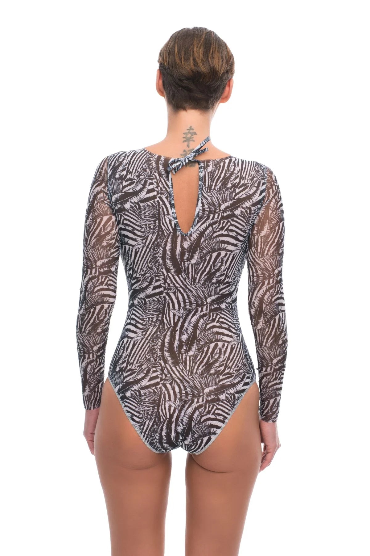 Fake Zebra One-Piece Swimsuit