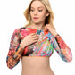 Graffiti Top with Sleeves