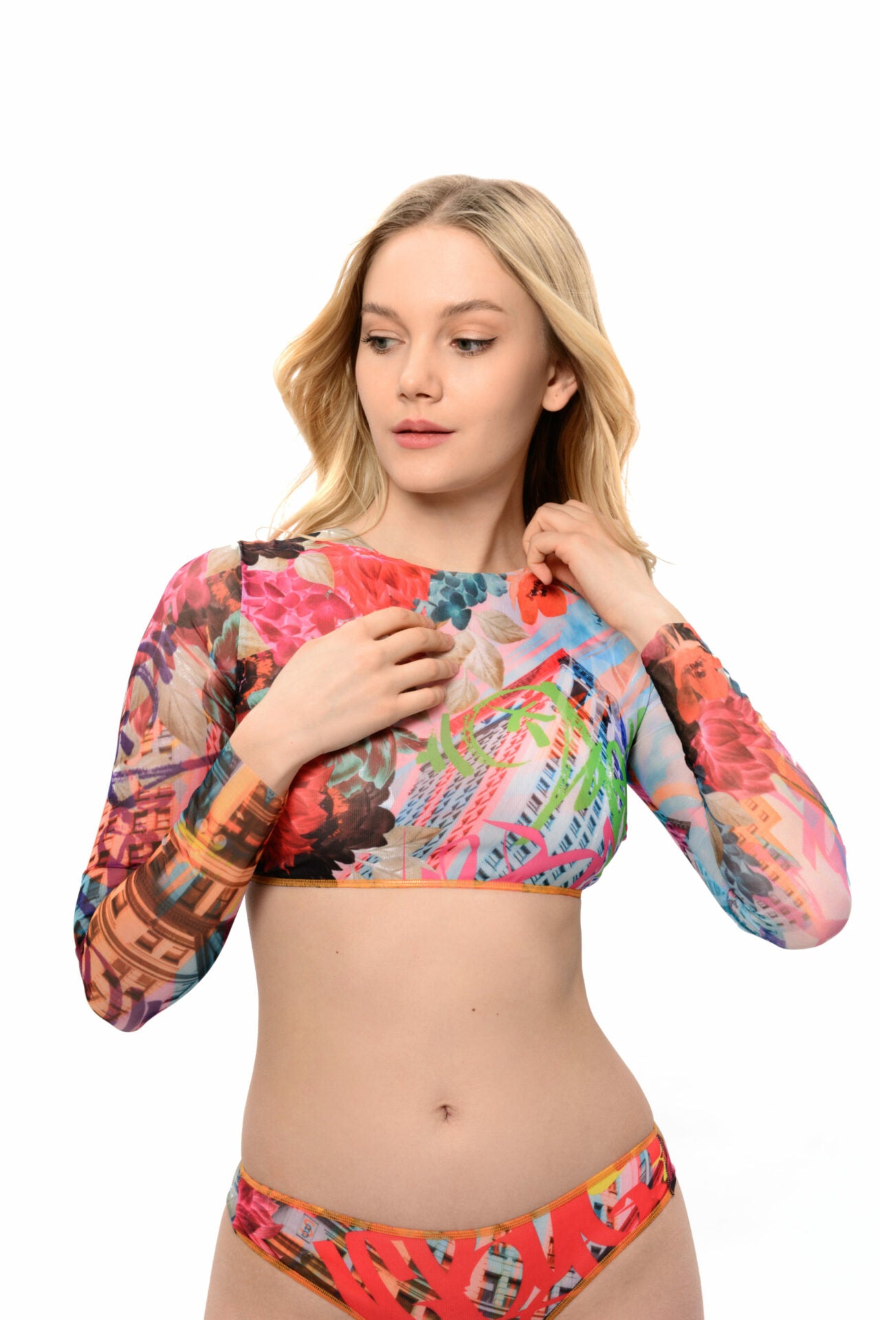 Graffiti Top with Sleeves