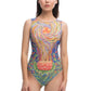 Wealth One-Piece Sleeveless Swimsuit