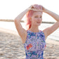 Dragonflies One-Piece Sleeveless Swimsuit