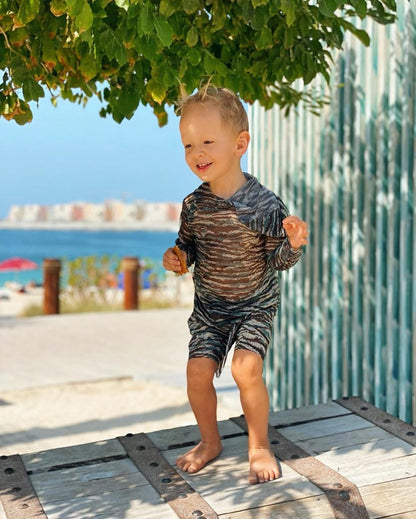 Khaki Kids Beachwear