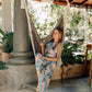 Jellyfish One-Piece Swimsuit with Cap Sleeves